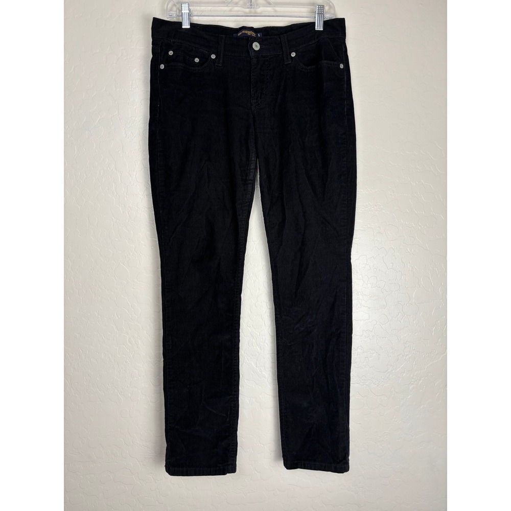 Levis 524 Too Superlow Corduroy Trousers Black Y2K Straight 29x30 Low Rise 2833